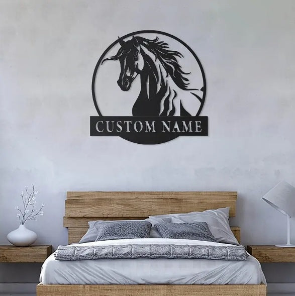 Personalized Horse Ranch Sign. 17"*17"