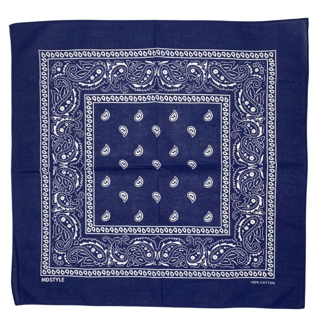 100% Cotton Bandana Navy Blue