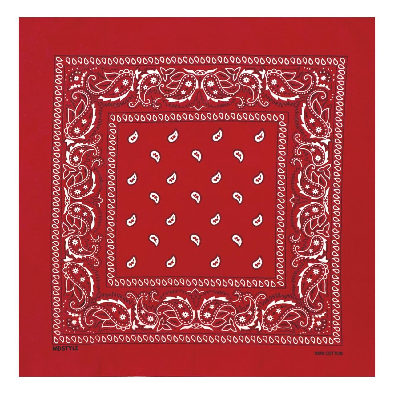 100% Cotton Bandana Red