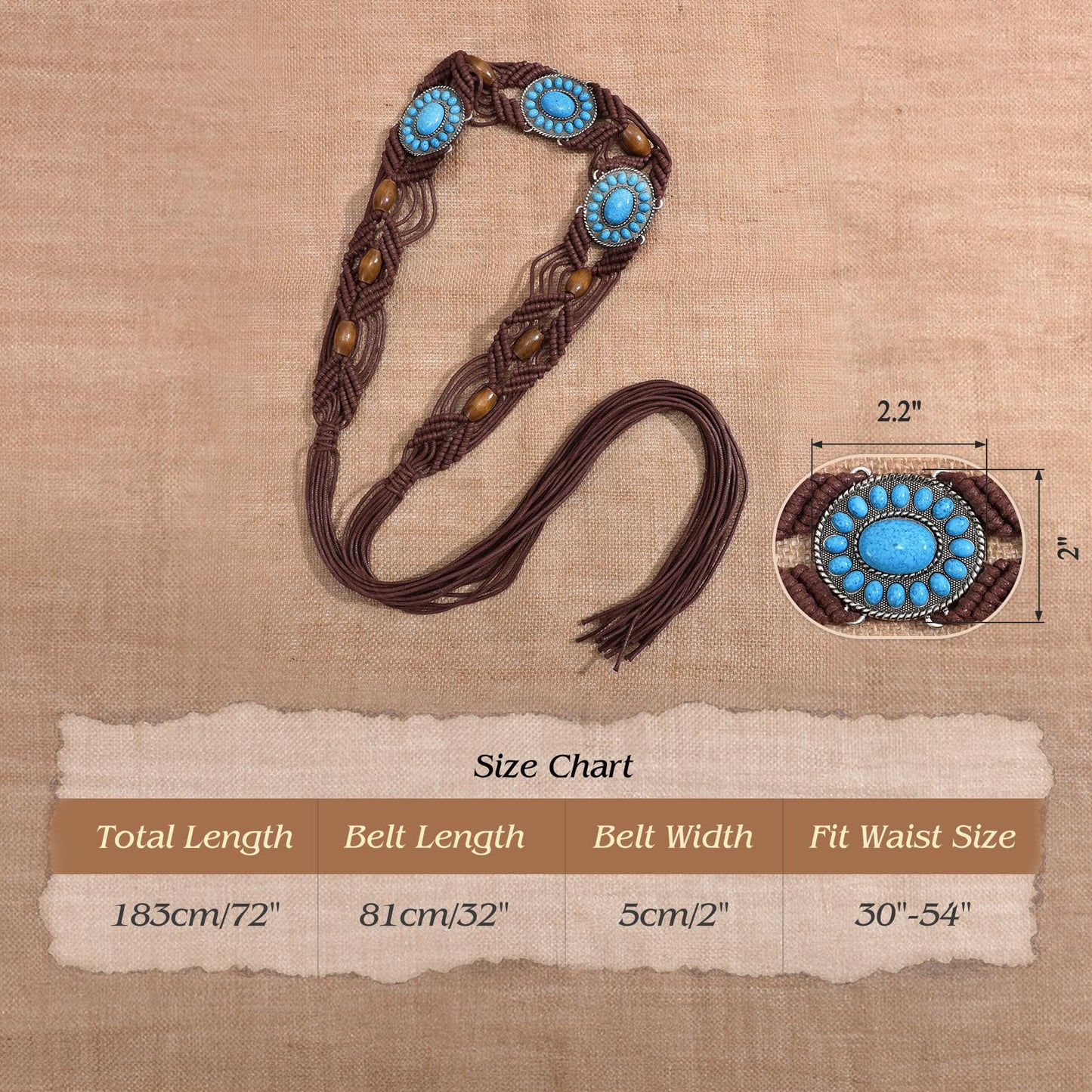 Boho Turquoise Belt Coffee
