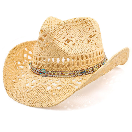 Cowboy/Cowgirl Hat Beige,with 100% Paper