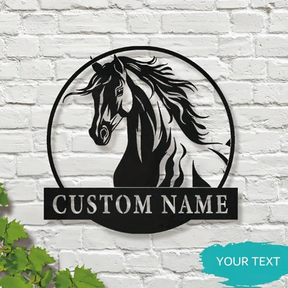 Personalized Horse Ranch Sign. 17"*17"