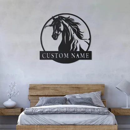 Personalized Horse Ranch Sign. 17"*17"