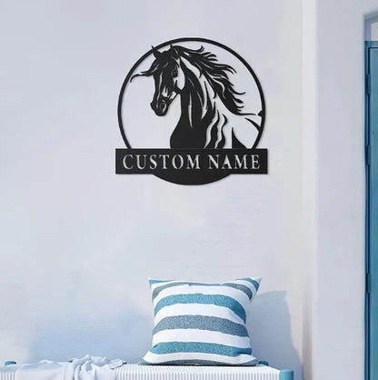 Personalized Horse Ranch Sign. 17"*17"