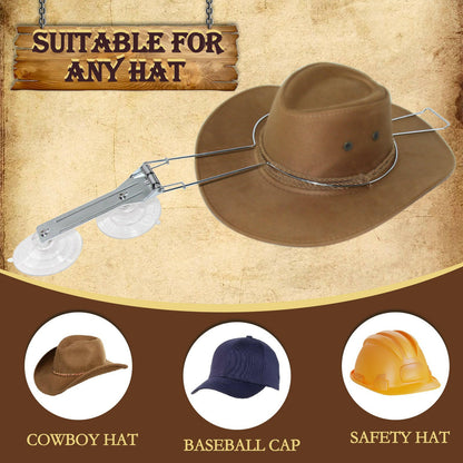 Metal Hat Rack With Suction Cups.