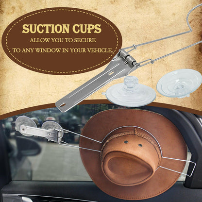 Metal Hat Rack With Suction Cups.