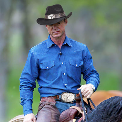 Cowboy/Cowgril Hat,Silver Bull-black